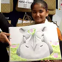 Art Lessons in Auckland  - Hippo Drawing