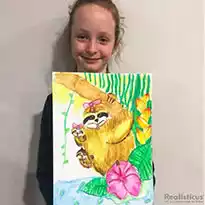 Art Lessons in Auckland  - Sloth Drawing