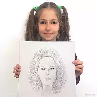 Emma Watson Harry Potter Portrait Drawing during Realisticus Art Academy class